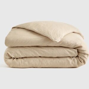 NWOT Quince European Linen Duvet Cover King (Oat)